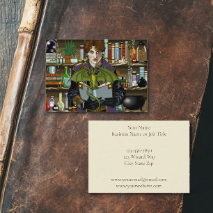 Carte De Visite Assistant Imaginaire Livres Potions Dragon
