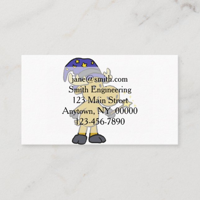 Carte De Visite Assistant Little Moose | choisir la couleur arrièr (Devant)