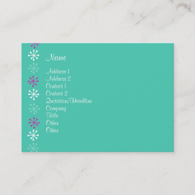 Carte De Visite Assistant personnel (Devant)