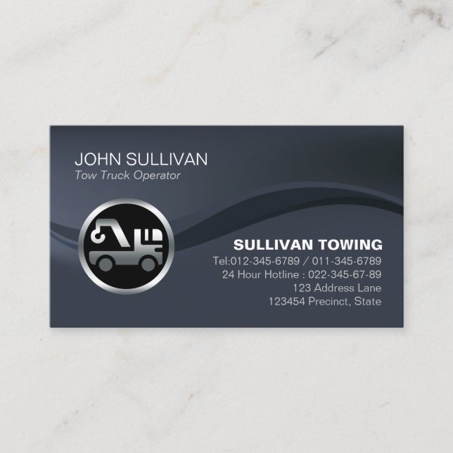 Carte De Visite Assistants auto du camion remorque (Devant)