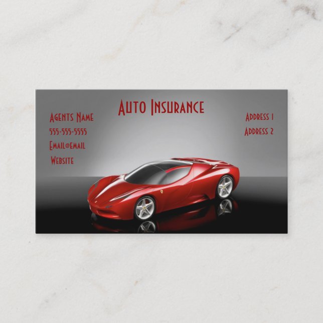 carte de visite assurance automobile (Devant)
