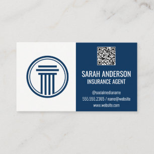 Carte De Visite Assurance / courtier   Code d'analyse QR