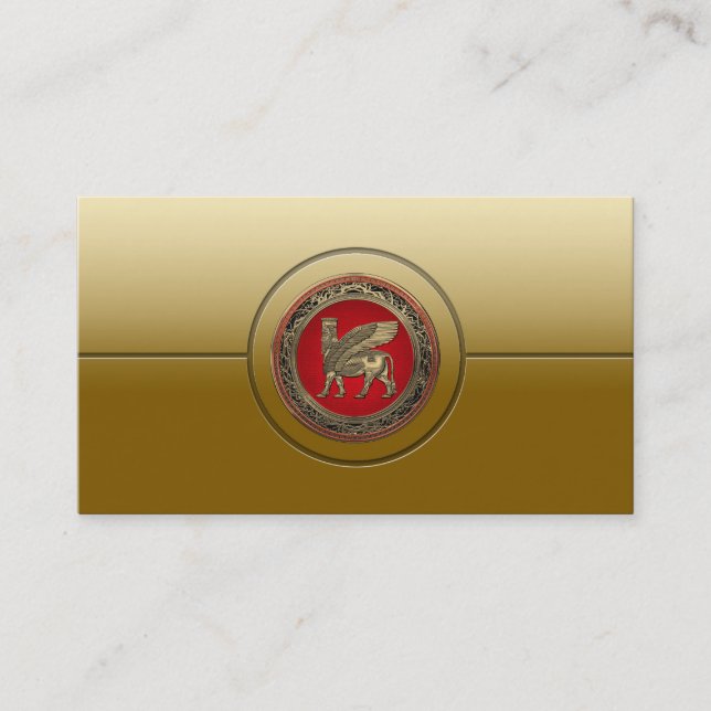 Carte De Visite Assyrian Winged Bull (Devant)