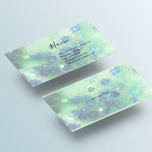 Carte De Visite Astéroïde et Shamrock