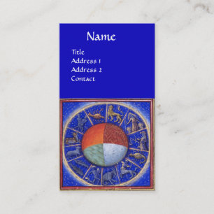 Carte De Visite ASTROLOGIE, SIGNES ZODIAQUES, QUATRE ÉLÉMENTS Astr