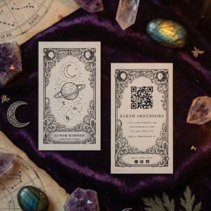 Carte De Visite Astrologue Studio Vintage Astrologie Céleste