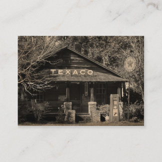 Carte De Visite ATC americana vintage de photo de Texaco