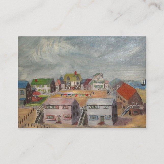 Carte De Visite ATC de Chambres de plage (Devant)