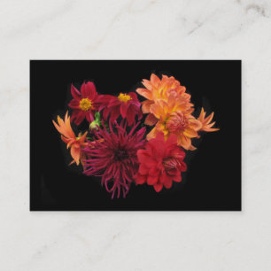 Carte De Visite ATC de Dahlias