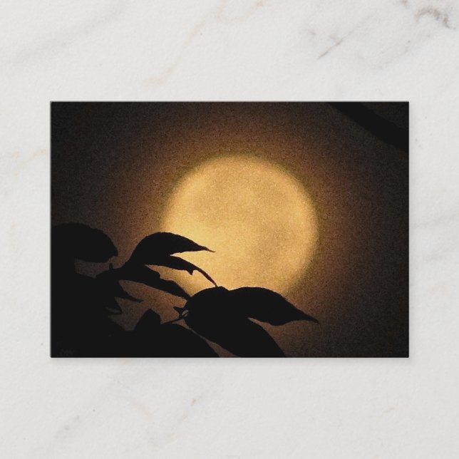 Carte De Visite ATC de lune d'automne (Devant)