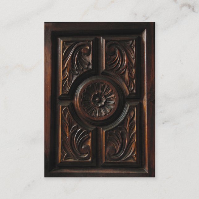 Carte De Visite ATC en bois (Devant)