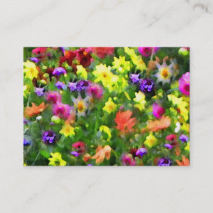 Carte De Visite ATC floral d'impressions
