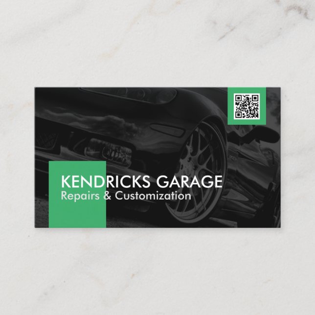 Carte De Visite Atelier auto Mécanique Réparation de voiture Icône (Devant)