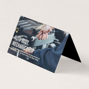 Carte De Visite Atelier de carrosserie automatique   Travail mécan