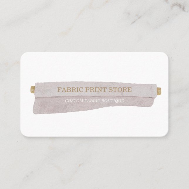 Carte De Visite Atelier de couture fabricant sur mesure tissu (Devant)