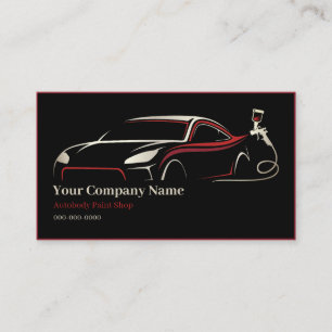 Carte De Visite Atelier de peinture de carrosserie automobile prof