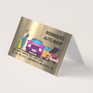 Carte De Visite Atelier de réparation automobile