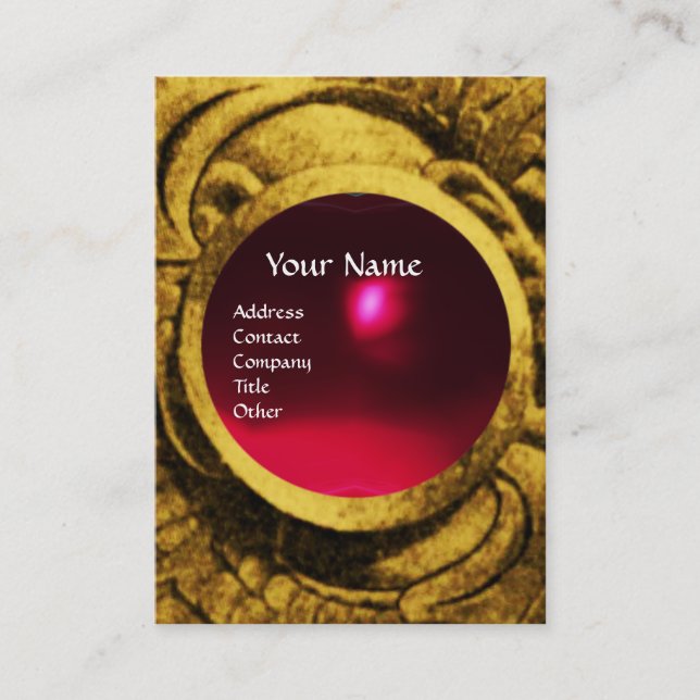 Carte De Visite ATHENA ET COMBATTRE LES GRIFFINS MONOGRAM, Ruby Ro (Devant)