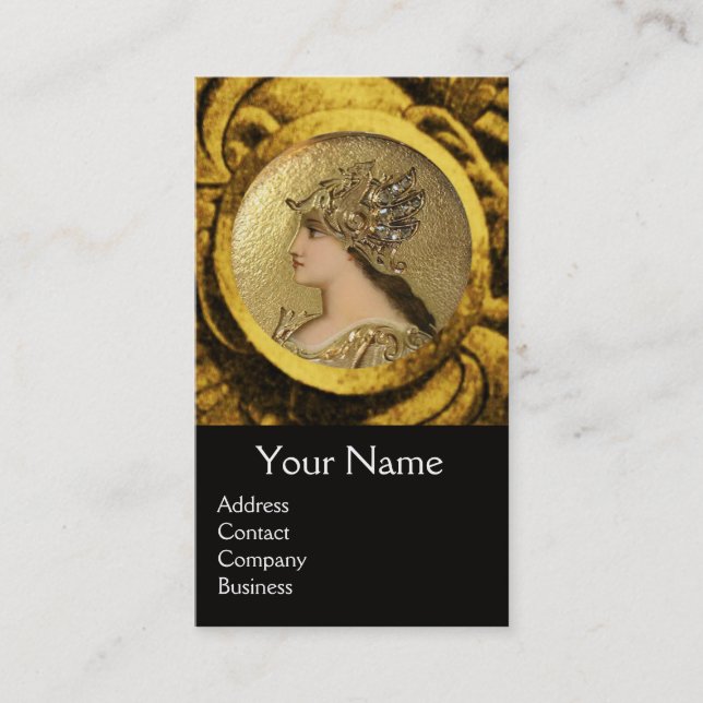 Carte De Visite ATHENA ET COMBATTRE LES GRIFFINS MONOGRAM, Ruby Ro (Devant)