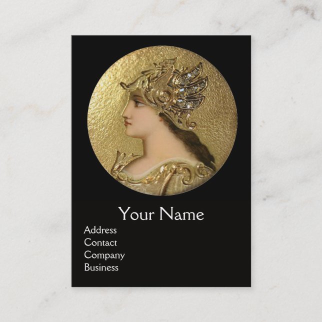 Carte De Visite ATHENA ET COMBATTRE LES GRIFFINS MONOGRAM, Ruby Ro (Devant)