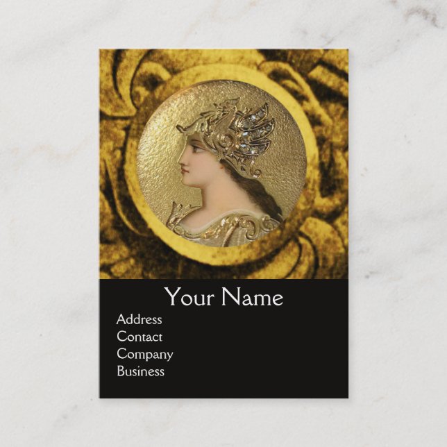 Carte De Visite ATHENA ET COMBATTRE LES GRIFFINS MONOGRAM, Ruby Ro (Devant)