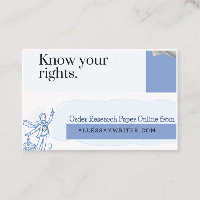 Carte De Visite Atteindre l'excellence académique avec l'étude (Devant)