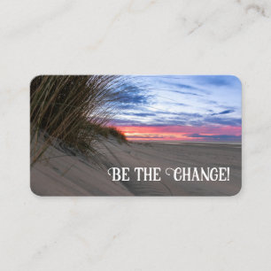 Carte De Visite Attitude de vie positive avec citation motivationn