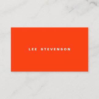 Carte De Visite Attraper les yeux orange moderne minimaliste