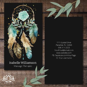 Carte De Visite Attrapeur de rêves mystique Yoga spirituel métaphy