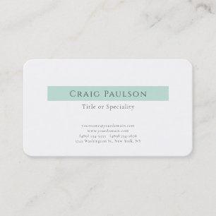 Carte De Visite Attrayant Simple Clair Professionnel Moderne