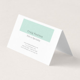 Carte De Visite Attrayant Simple Noir Blanc Perle Premium