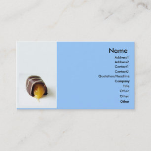Carte de visite au chocolat