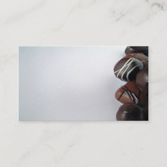 Carte de visite au chocolat (Devant)
