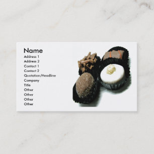 Carte de visite au chocolat