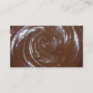 Carte de visite au chocolat