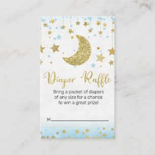 Carte De Visite Au-Dessus De La Lune Insérez La Demande De Raffle