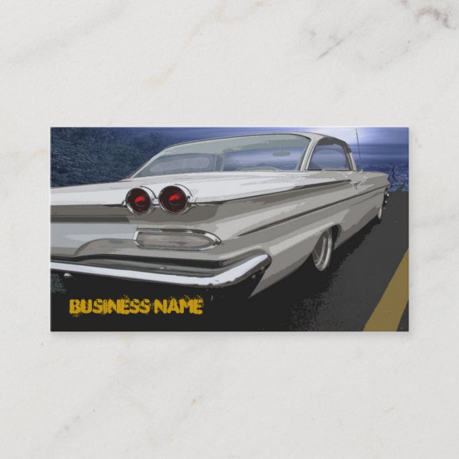 Carte De Visite Aucune zone de dépassement (Devant)