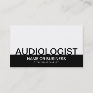 Carte De Visite audacieux AUDIOLOGUE