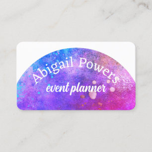 Carte De Visite audacieux coloré moderne magenta putple couleur sp