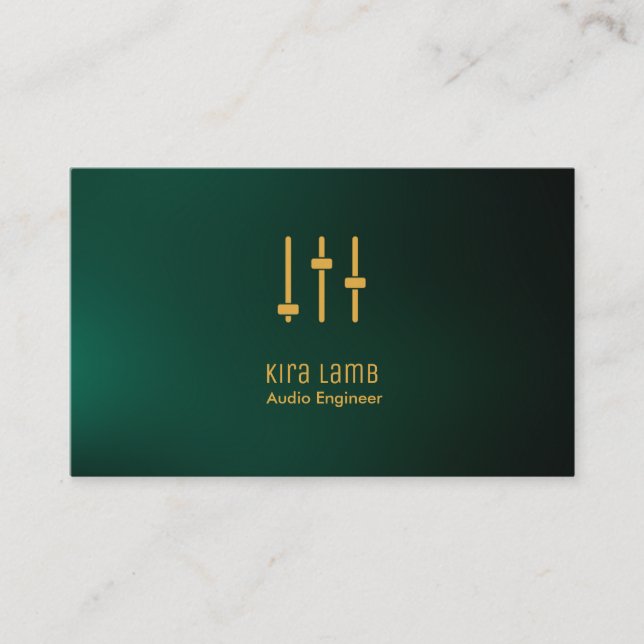 Carte de visite Audio Engineer (Devant)