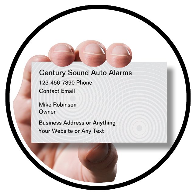 Carte De Visite Audio et sécurité automobile (Créateur téléchargé)