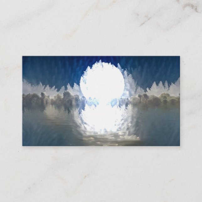 Carte De Visite Augmentation blanche de lune (Devant)