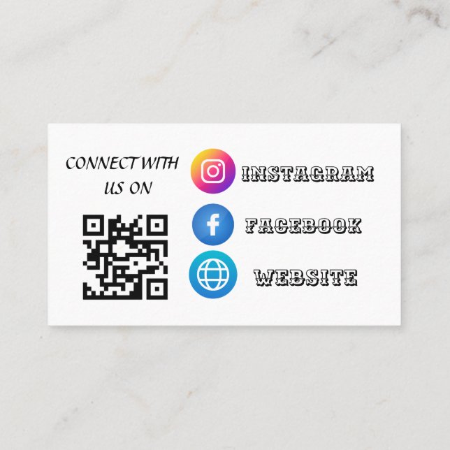 Carte De Visite "Augmentez votre connectivité sociale avec notre C (Dos)