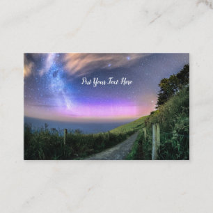 Carte De Visite Aurora néo-zélandais   Dunedin NZ   Lumières du su