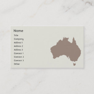 Carte De Visite Australie - Entreprises
