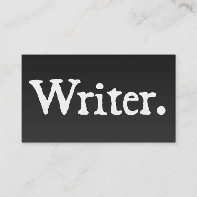 Carte De Visite Auteur (Devant)