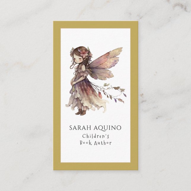 Carte De Visite Auteur de livres pour enfants Fairy (Devant)