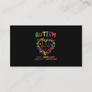 Carte De Visite Autism dont Judge What You Dont Understand