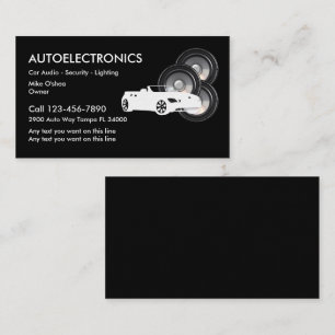 Carte De Visite Auto Auto et sécurité
