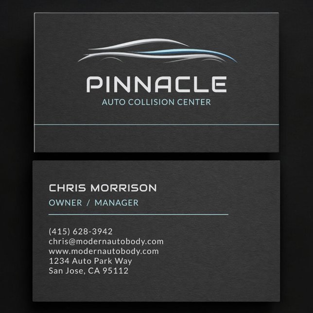 Carte De Visite Auto Collision Center Professional (Créateur téléchargé)